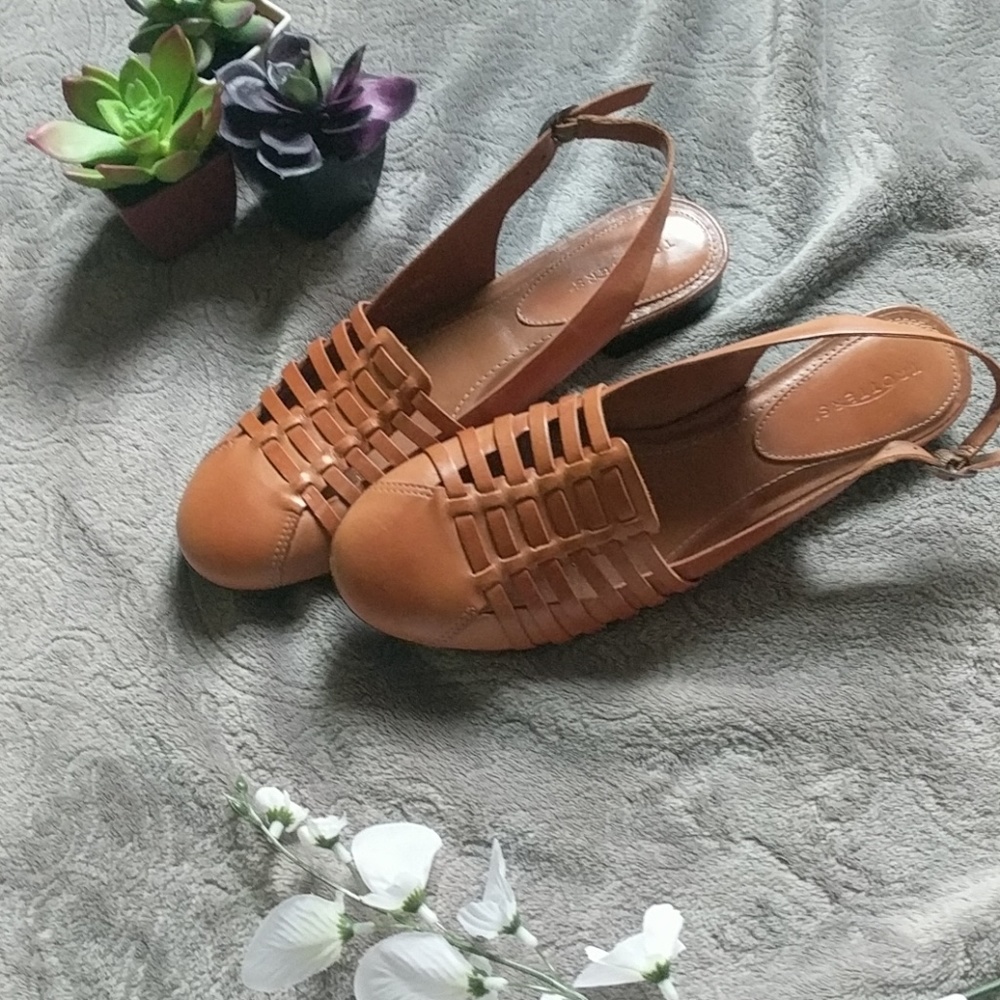 *RARE* Trotters Slingback Woven Sandal